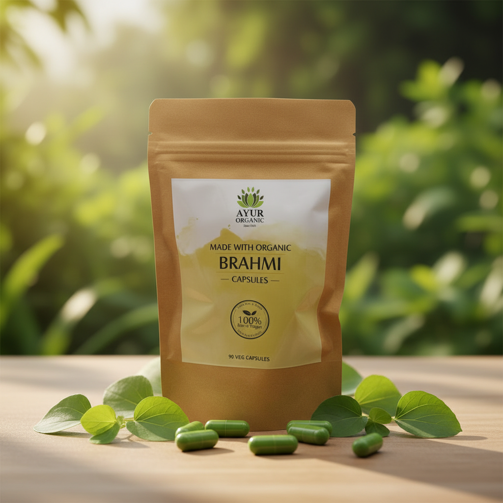 Pure Organic Brahmi Capsules | 90 Capsules