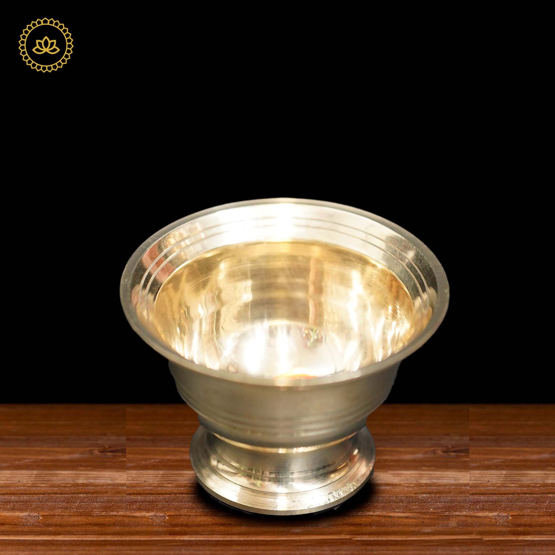 Brass Bowl for Kumkum, Haldi, and Chandan - Swadesiicart