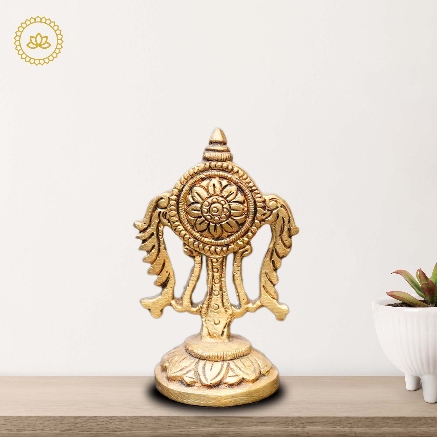 Brass Chakra Idol - Divine India Art