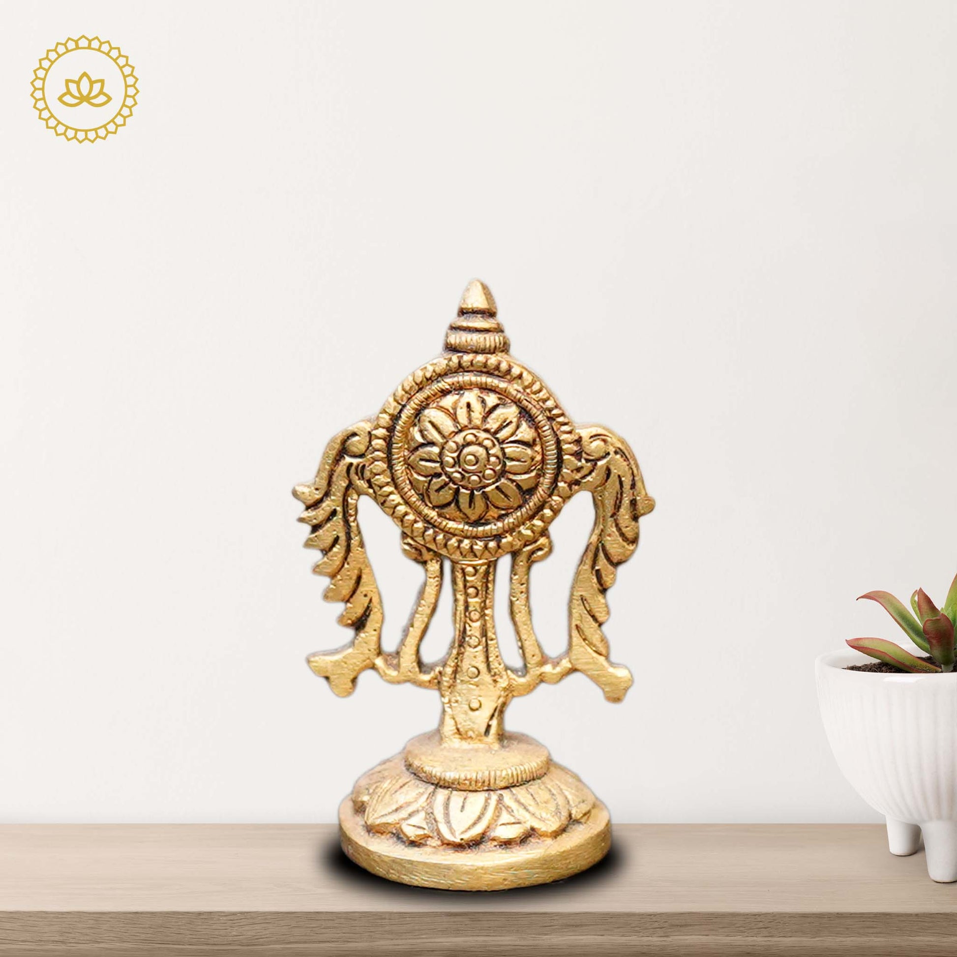 Brass Chakra Idol - Divine India Art