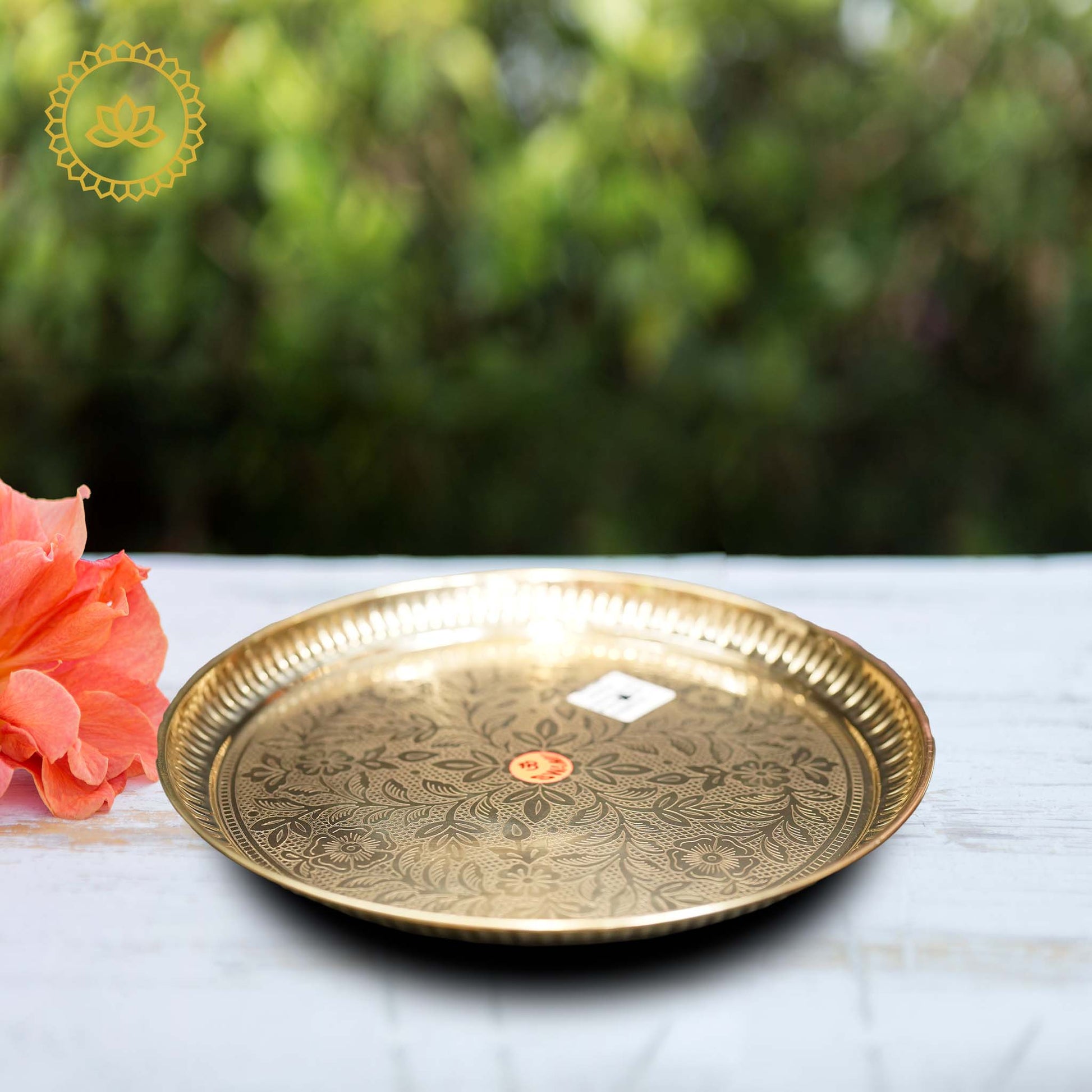 Brass Design Plate - Swadesiicart