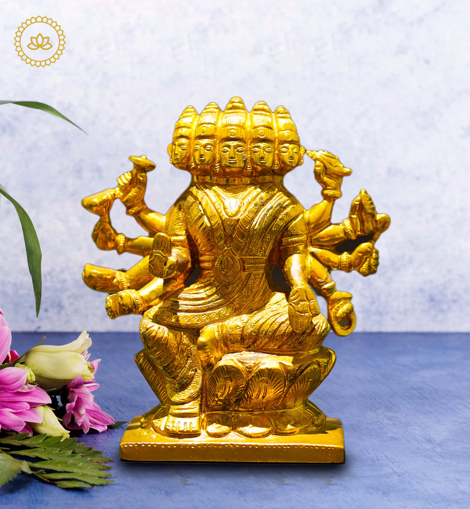 Brass Devi - Goddess of Power and Devotion - Divine India Art