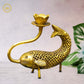 Brass Fish Candle Stand: Coastal Charm for Homes - Swadesiicart