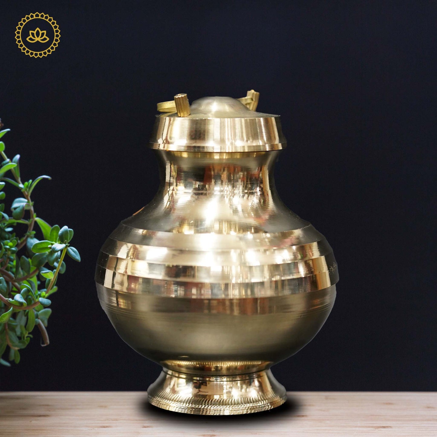 Brass Gangajali Lota Kalash: Embrace Divine Connections - Divine India Art