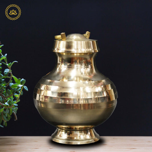 Brass Gangajali Lota Kalash: Embrace Divine Connections - Divine India Art