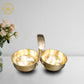 Brass Haldi & Kumkum Holder - Swadesiicart
