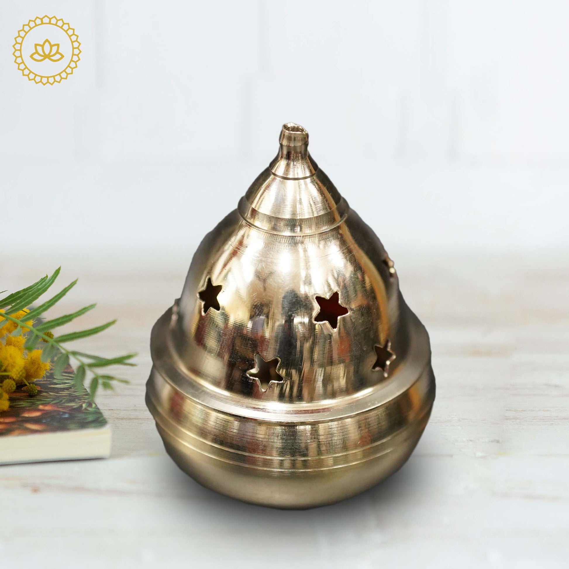 Brass Kuber Goblet: Embrace Prosperity and Elegance - Divine India Art