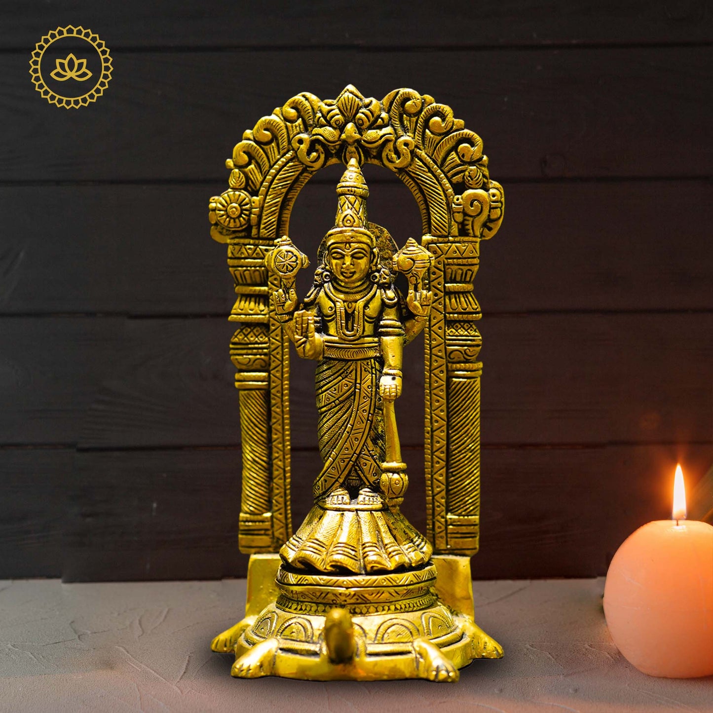 Brass Kurma Statue - Divine Protection for Seekers - Divine India Art