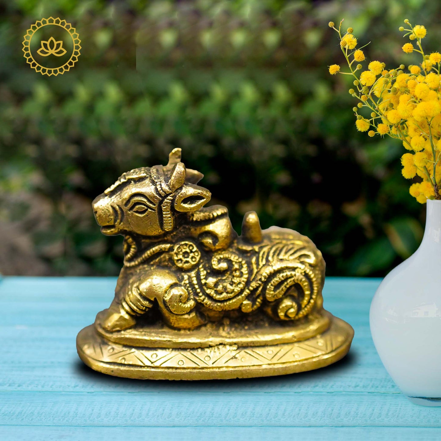 Brass Nandi Idol - Swadesiicart