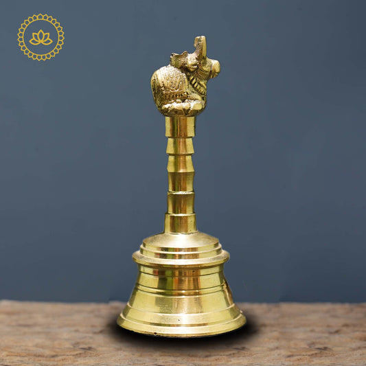 Brass Nandi Sitting Bell - Divine Melodies for Homes - Swadesiicart