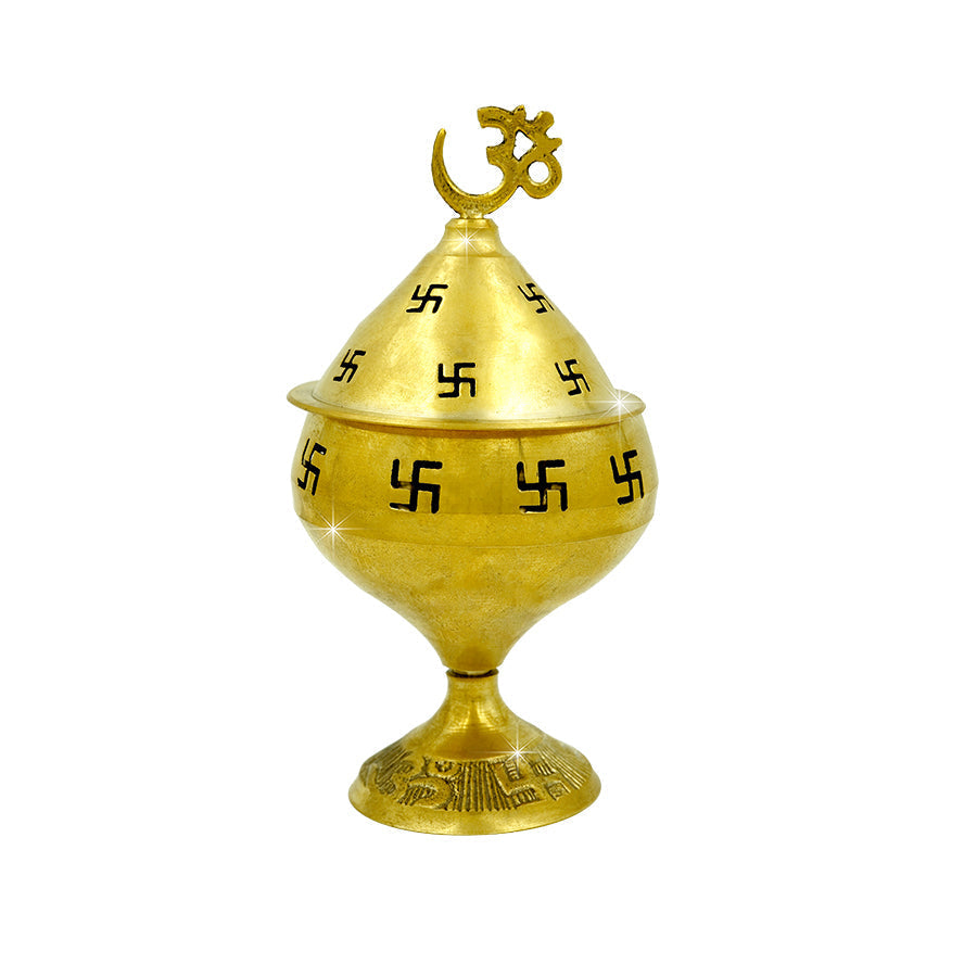 Shubhkart Nitya Brass Omkareshwar Akhand Deep | Swadesiicart