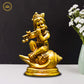 Brass Shank Krishna - Divine Flute Player for Spiritual Seekers - Divine India Art