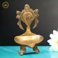 Brass Shankh Diya - Swadesiicart