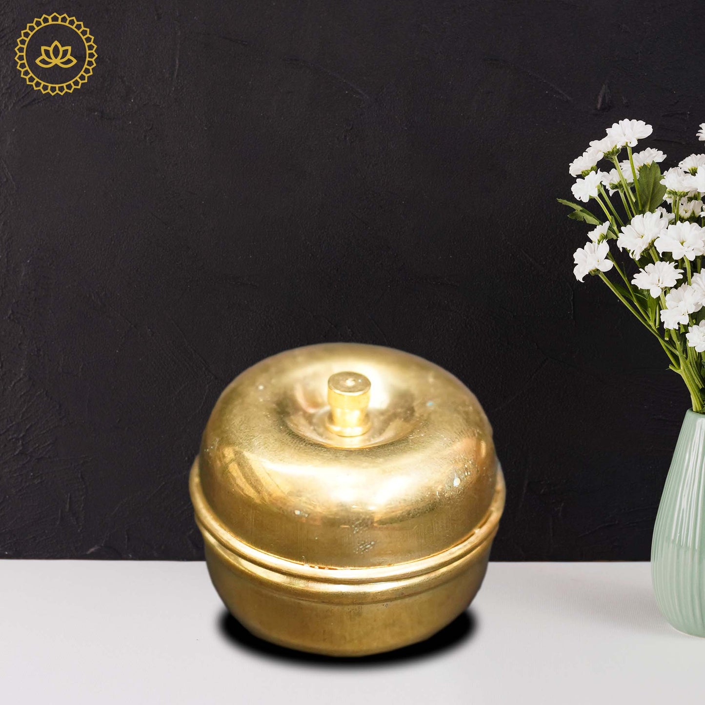 Brass Sindoor Box - Swadesiicart