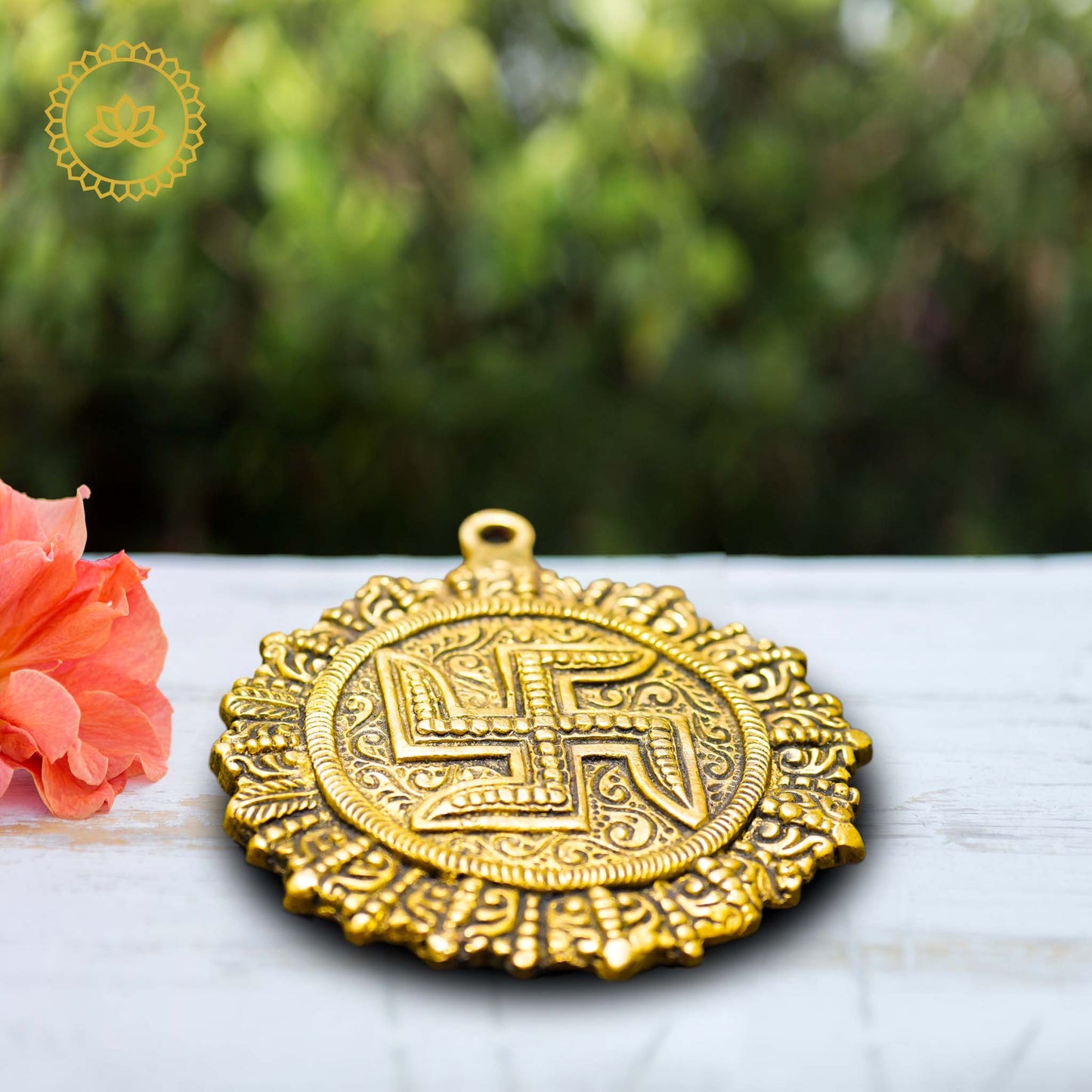 Brass Swastik - Divine India Art