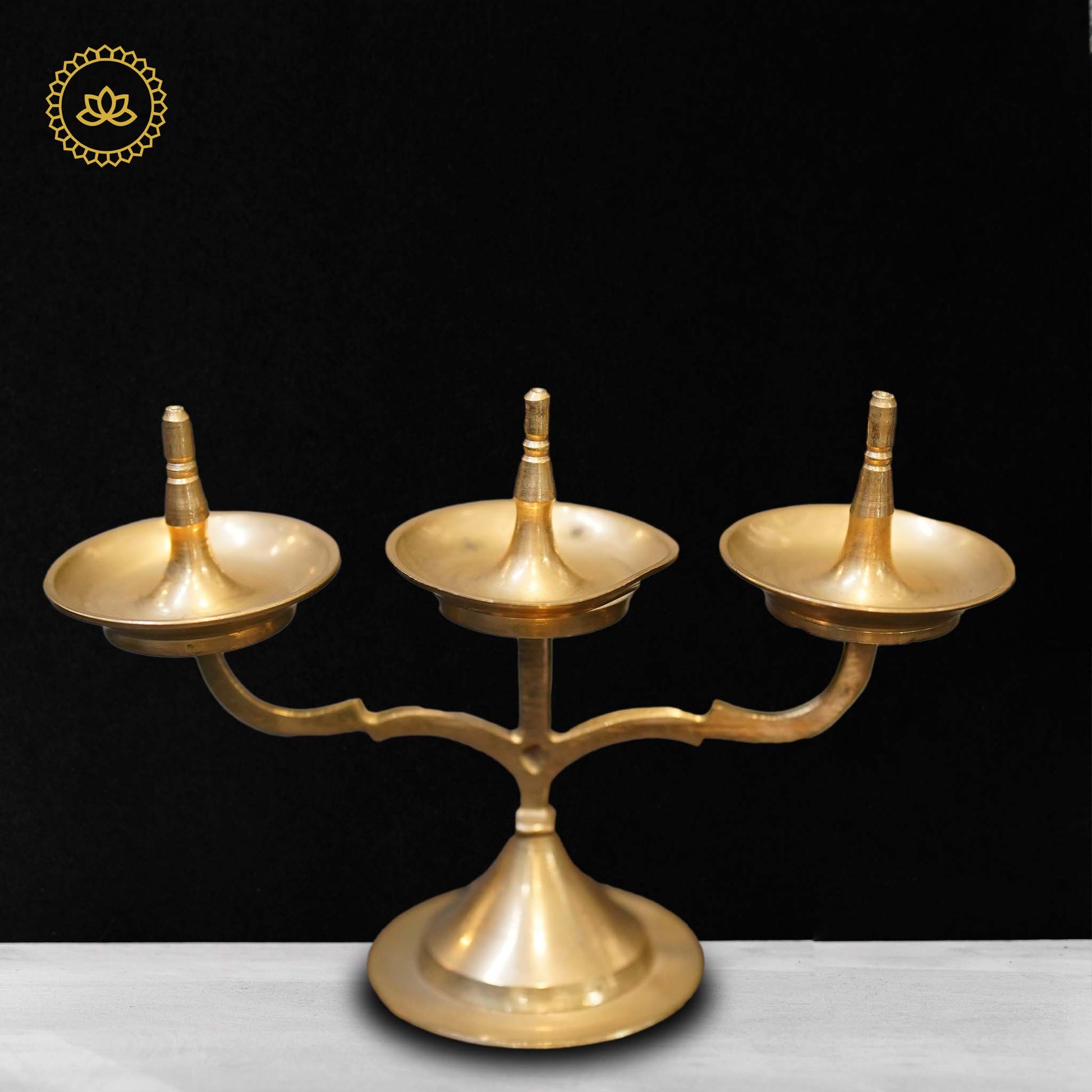 Brass Thrikal Diya - Swadesiicart