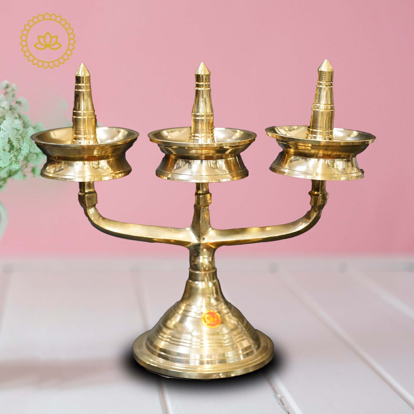 Brass Thrikal Diya - Swadesiicart