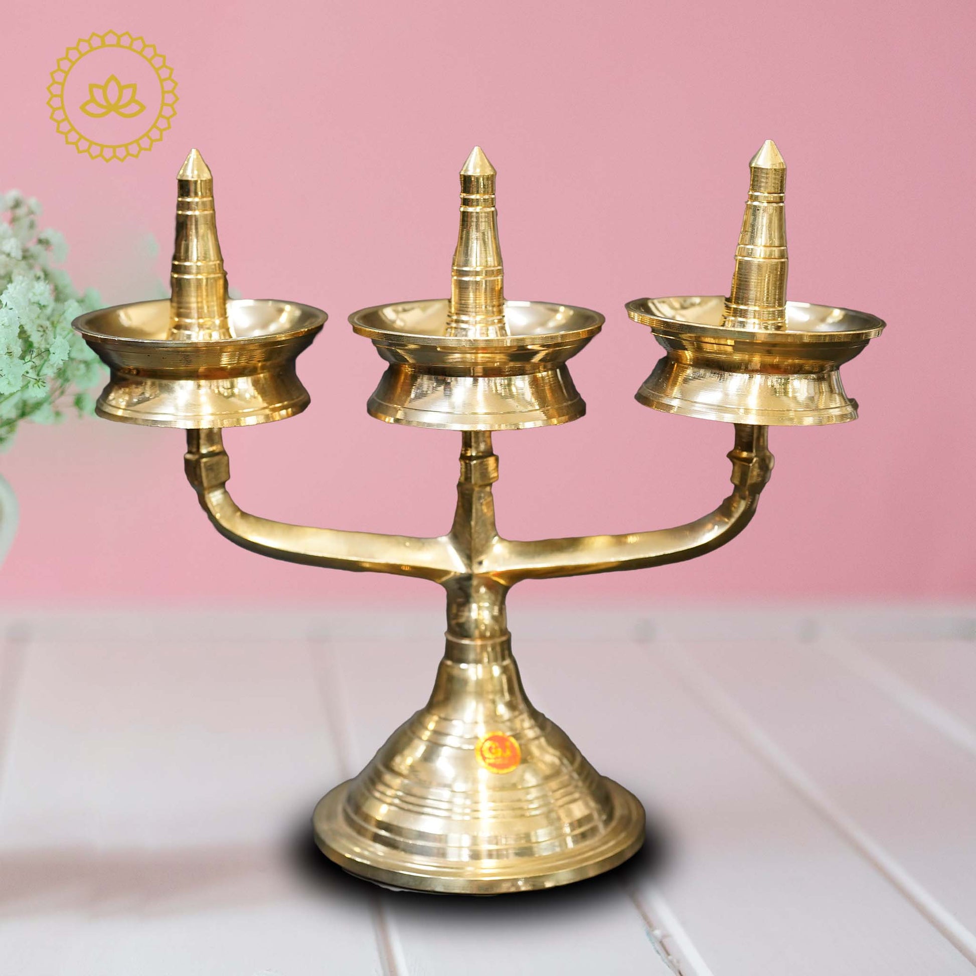 Brass Thrikal Diya - Swadesiicart