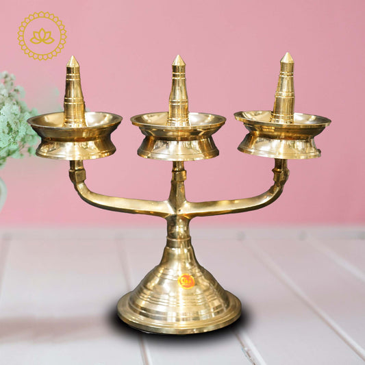 Brass Thrikal Diya - Swadesiicart