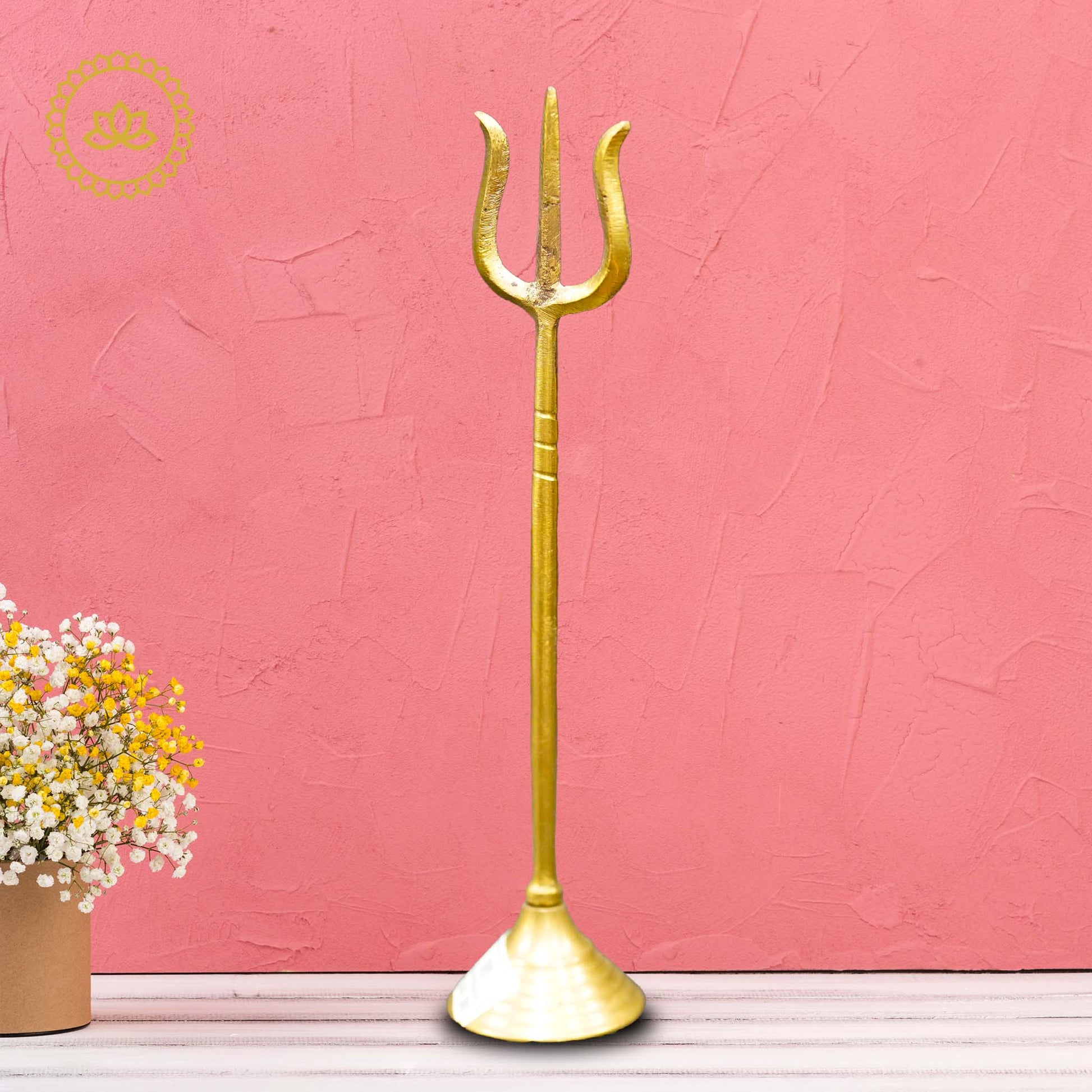 Brass Trishul - Invoke the Divine Power of Lord Shiva - Divine India Art