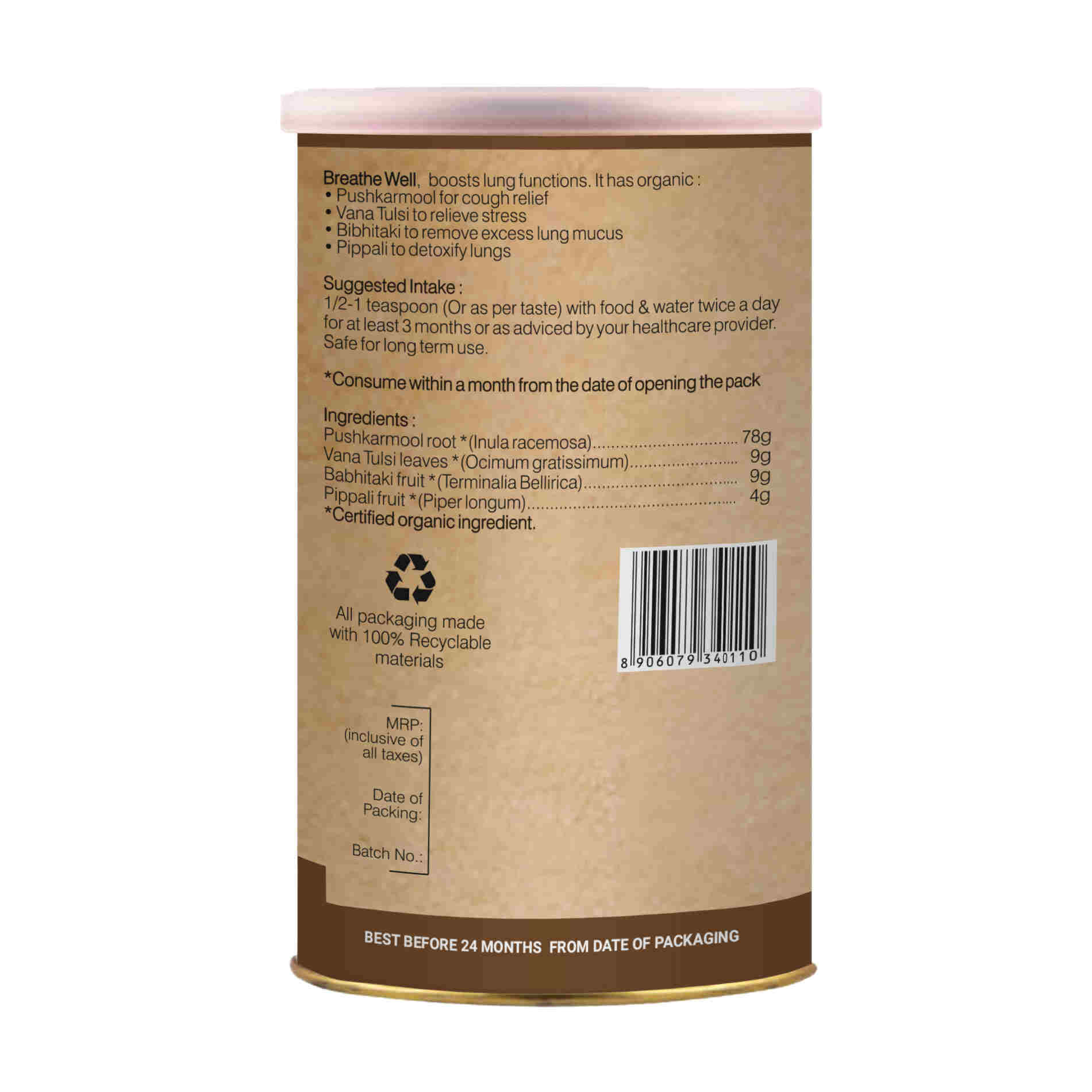 Organic Wellness Breath-Well - Swadesiicart