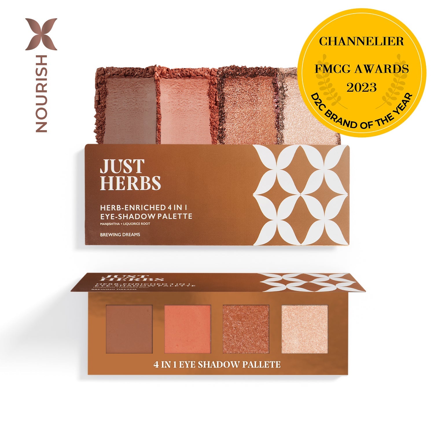 Herb Enriched 4-in-1 Eye-shadow Palette with Manjishtha and Liquorice Root (Copy)