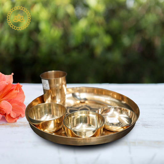 Bronze Thali Set - Swadesiicart