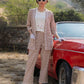 Yufta Brown Cotton Checks Print Co Ord Set With Embroidery - Swadesiicart