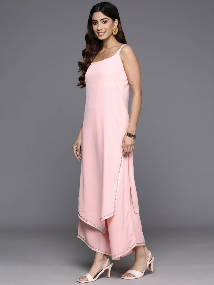 Ahalyaa Women's Traditional wear Kurta Set - Pink | Swadesiicart