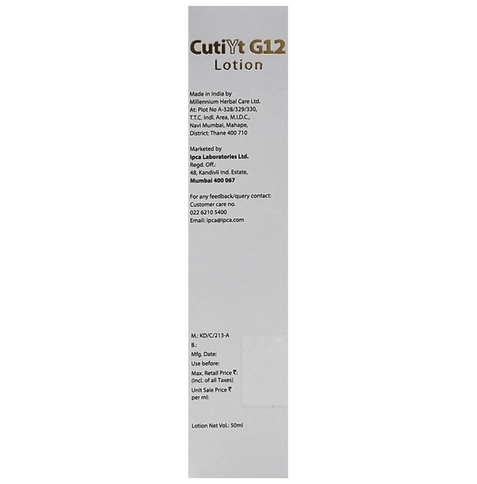 Cutiyt G12 Lotion For All Skin Type | Swadesiicart
