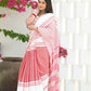 Beatitude White Cotton Tangail Handloom Saree