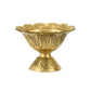 CraftVatika Gold-Toned Brass Engraved Diya | Swadesiicart