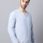 Even Apparels Men's Blue Pure Cotton Round Neck Slit Kurta | Swadesiicart