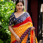 Yellow Polycotton Ethnic Motifs Saree with Unstitched Blouse - Hiral Fashion | Swadesiicart