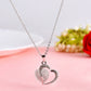 VOJ Women Stainless Steel Sliver-Plated Beads Chain with Double Heart-Shape Pendant - Swadesiicart