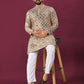 Anaita Cream Chikankari Work Viscose Rayon Straight Kurta