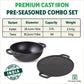 The Indus Valley CASTrong Cast Iron Cookware Set: Tawa+ Kadai, Kitchen Set for Home, Pre-seasoned, 100% Pure, Toxin-free, Induction, Tadka Pan