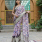 Vamsee Dhruvini Purple Georgette Saree - Swadesiicart