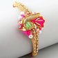 Delightful Pink Zardosi Rakhi & Kaju Katli Box | Swadesiicart