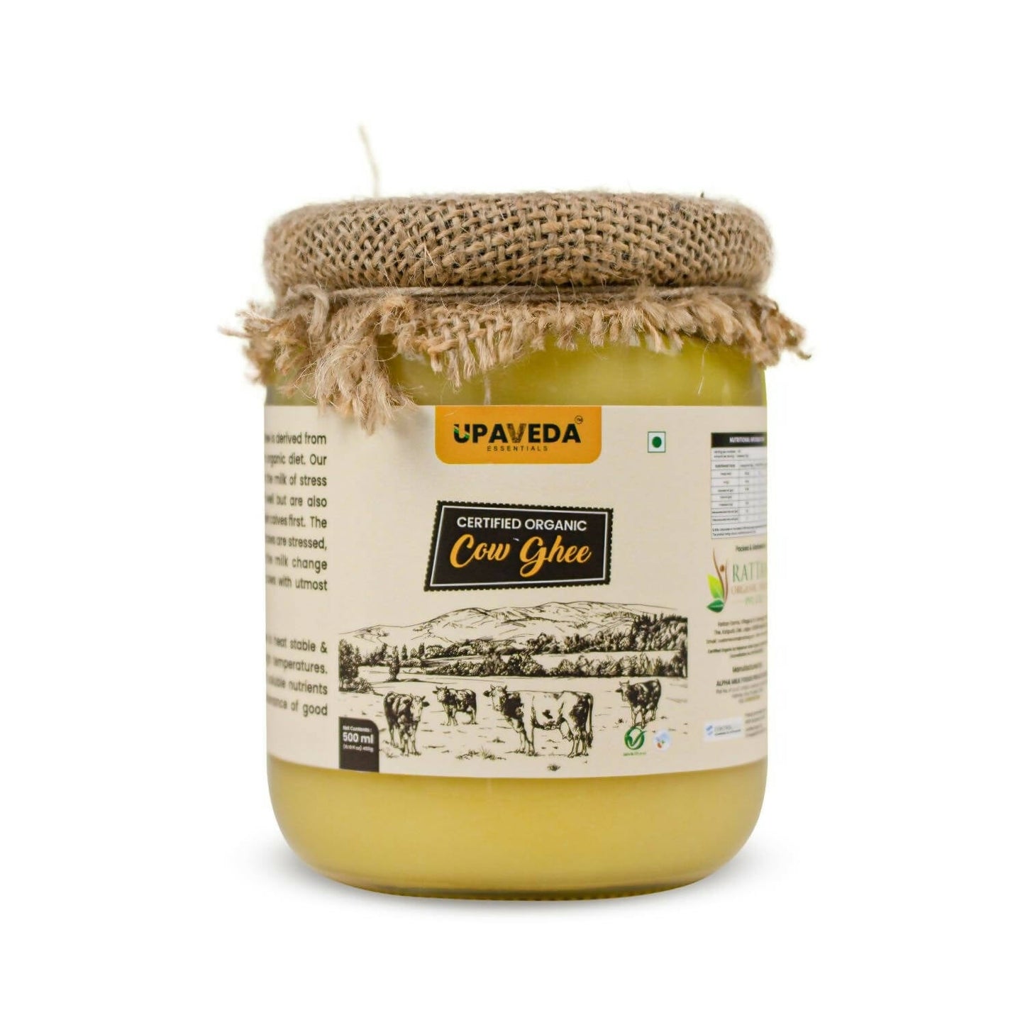Upaveda Organic Cow Ghee | Swadesiicart