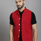 Even Apparels Nehru Jacket With Welt Pockets - Red | Swadesiicart