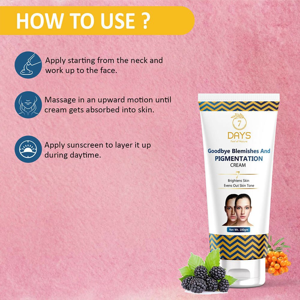 7 Days Natural Pigmentation Removal Cream - Swadesiicart