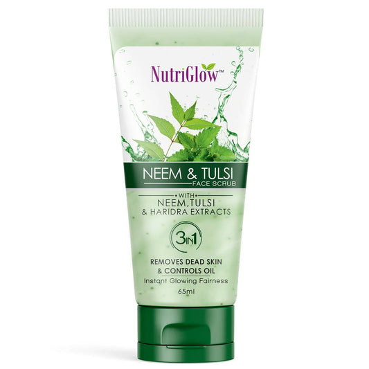 NutriGlow Neem & Tulsi Face Scrub - Nutriglow Cosmetics