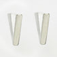 NVR Men's Silver-Plated Geometric Shape Stainless Steel Studs Earring - Swadesiicart