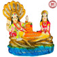 Blissful Polymer Unbreakable Action Lord Vishnu Laxmi Idol - Swadesiicart