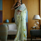 Vamsee Laxmi Yellow Georgette Saree - Swadesiicart