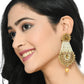 Mominos Fashion Johar Kamal Earrings With Kundan & Pearls Work - Swadesiicart