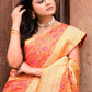 Joban Fashion Tangent Banarasi Katan Pure Handloom Banarasi Silk Saree | Swadesiicart
