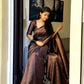 DEIANA'S Beautiful Designer Golden zari Soft Lichi Silk Saree - Black - Swadesiicart