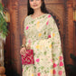 Shree Shyam Fashion Linen Cotton Cream Saree